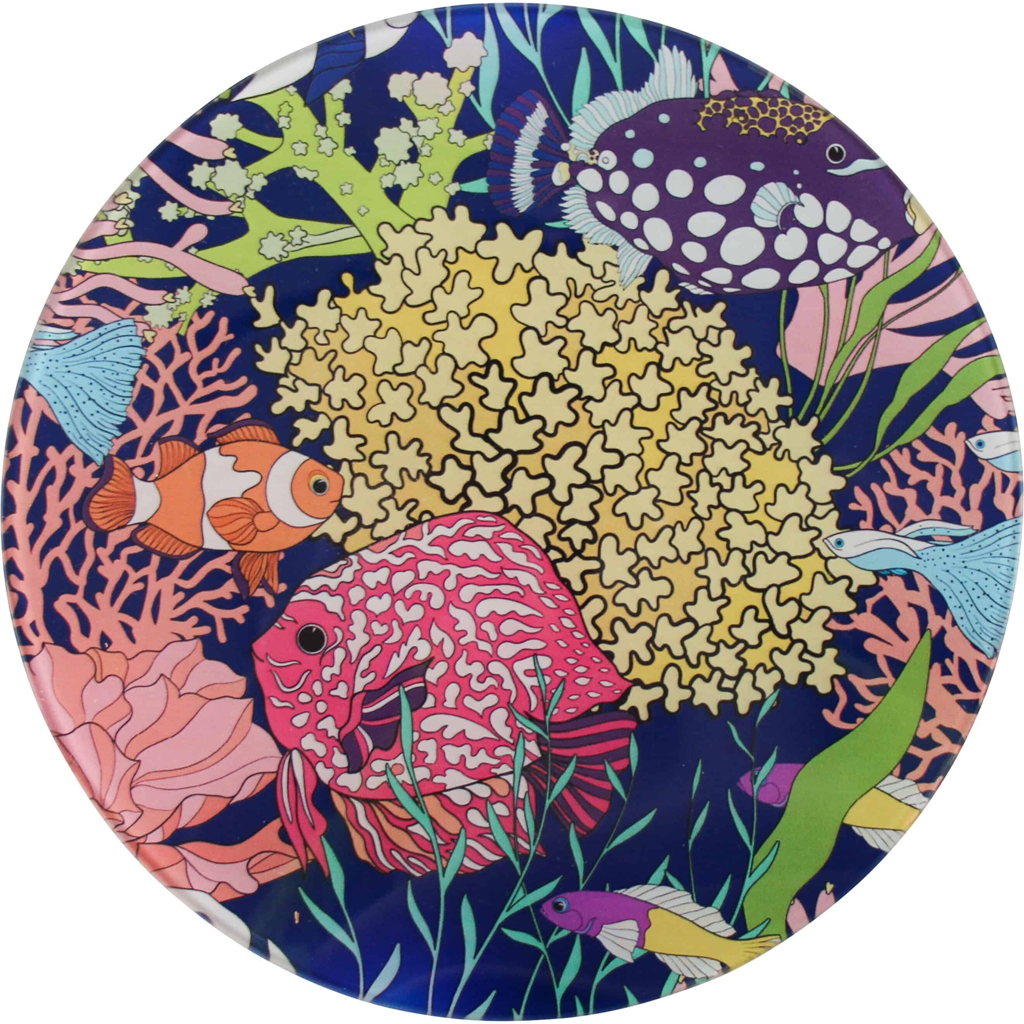 Glass Trivet - Reef