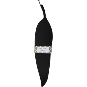 Gum Leaf Serving Board - Black