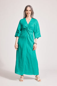 Miramar Twist Maxi Dress - Lagoon