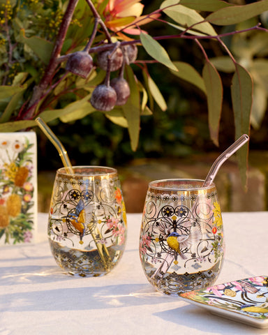 Glass Tumbler Set Large - Royal Botanic Garden’s Victoria