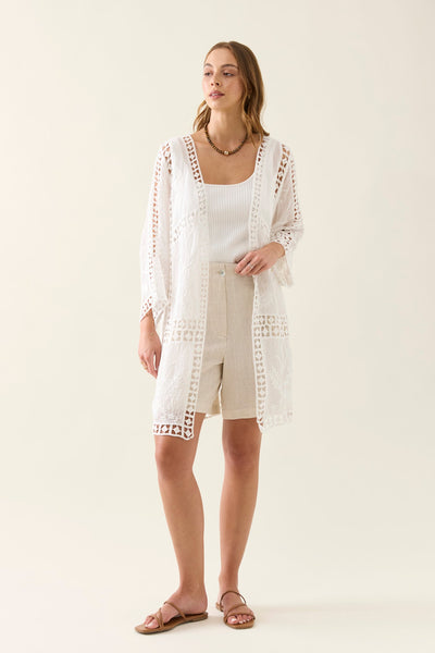 Online Lace Kimono ONE SIZE - Lotus