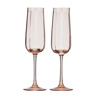 Assemble Studio Glass Flutes - Peach