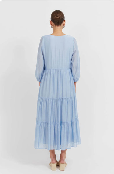 Baja Button Maxi Dress - Safira