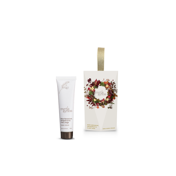 Mini Hand Cream Hanging 30ml - Rose Geranium, Grapefruit & Clary Sage