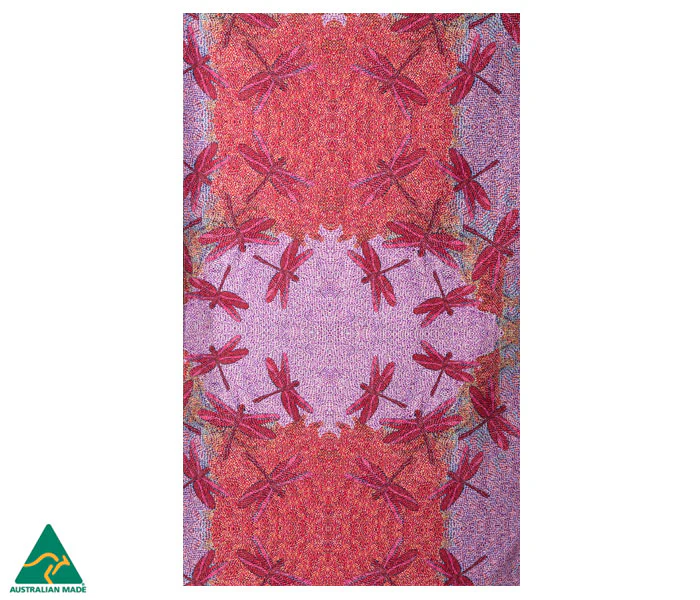 Indigenous Art Tea Towel - Sheryl J Burchill - Sunset