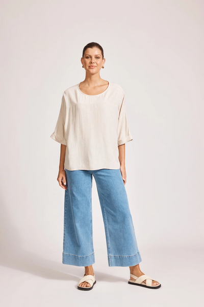 Alesia Relaxed Top (ONE SIZE) - Tusk