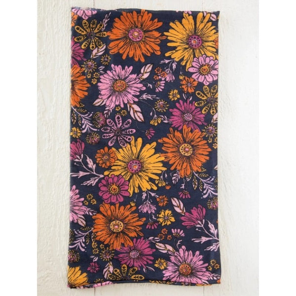 Boho Bandeau - Navy Rustic Daisies