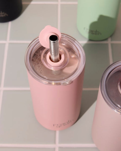 710ml/ 24oz Big Chill Reusable Cup with Straw - Blushed