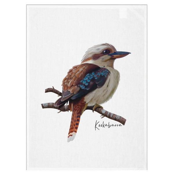 Cotton Tea Towel - Kookaburra