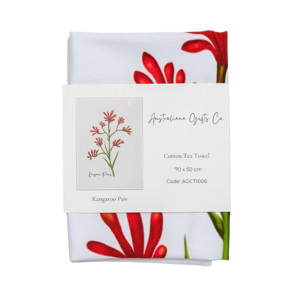 Cotton Tea Towel - Kangaroo Paw