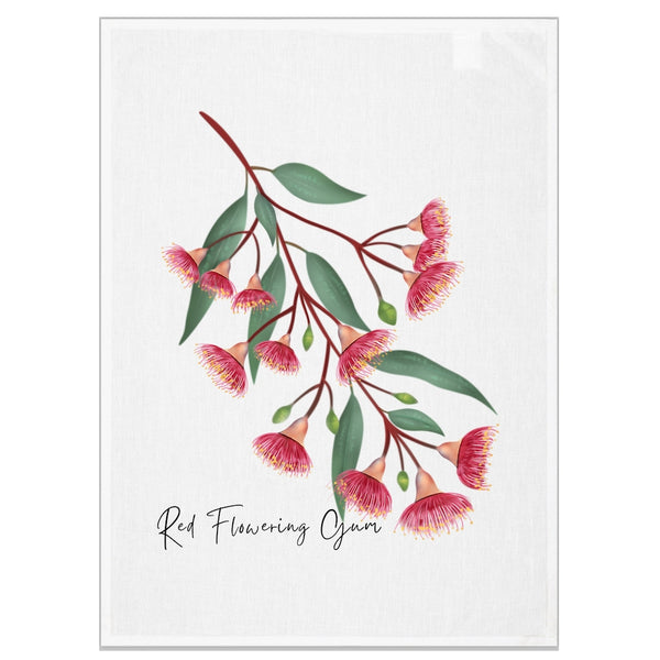 Cotton Tea Towel - Red Flowering Gum