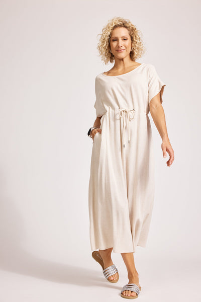 Alesia Rope Tie Dress - Tusk