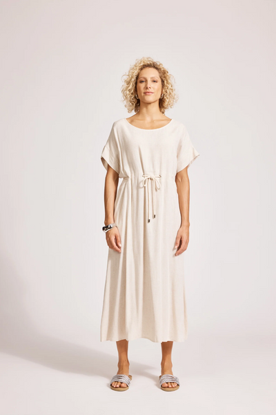 Alesia Rope Tie Dress - Tusk