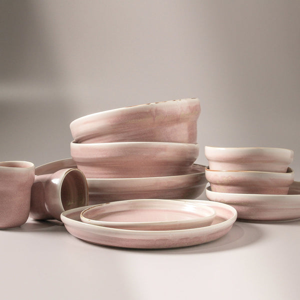 Suiki Deep Side Plate - Dusty Pink (pick up only)