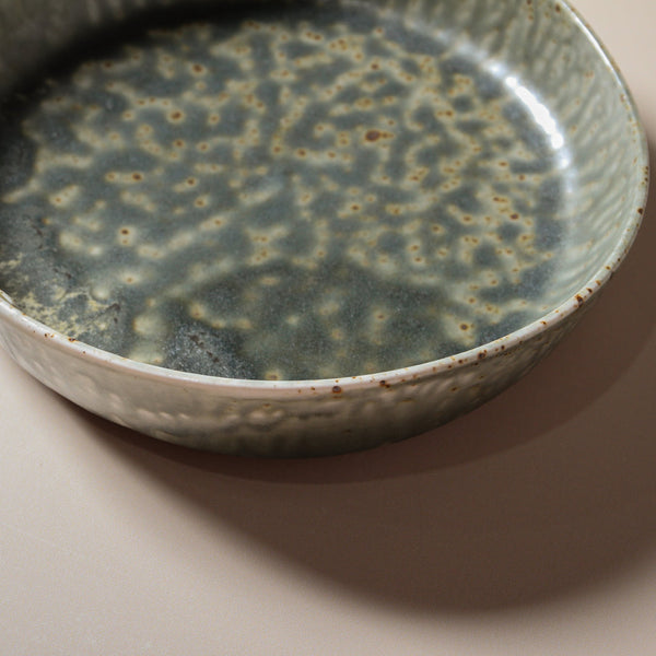Mizu Deep Side Plate - Olive Speckle (pick up only)