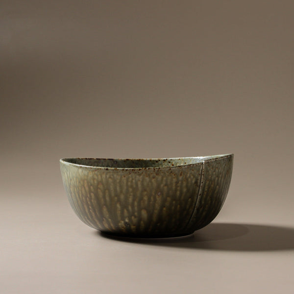 Mizu Large Bowl - Olive Speckle (pick up only)