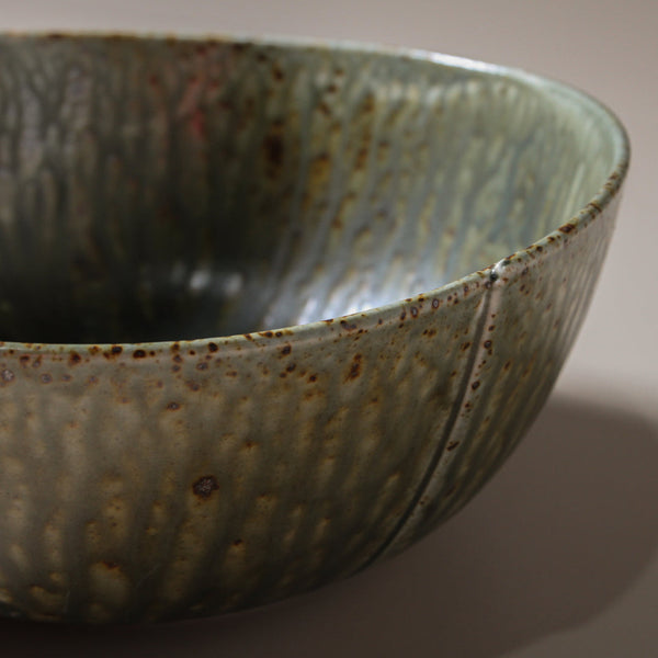 Mizu Large Bowl - Olive Speckle (pick up only)