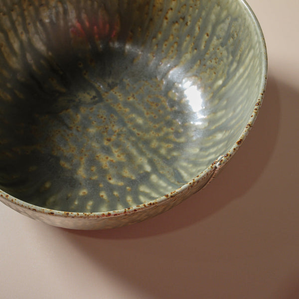 Mizu Large Bowl - Olive Speckle (pick up only)