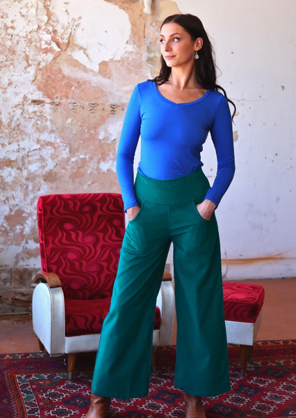 Esta Corduroy Pants - Everglade