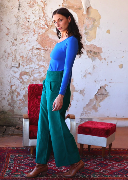 Esta Corduroy Pants - Everglade