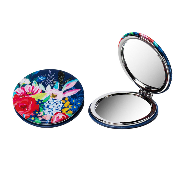 Wildflower 2 sided Compact Mirror