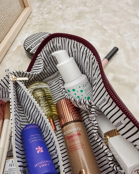 Ellis Makeup Bag - Burgundy