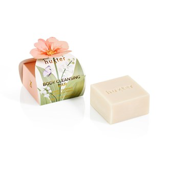 Huxter Body Cleansing Bar - Peach Flower -White Florals & French Pear