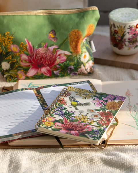 A5 Spiral Notebook - Botanical Blooms