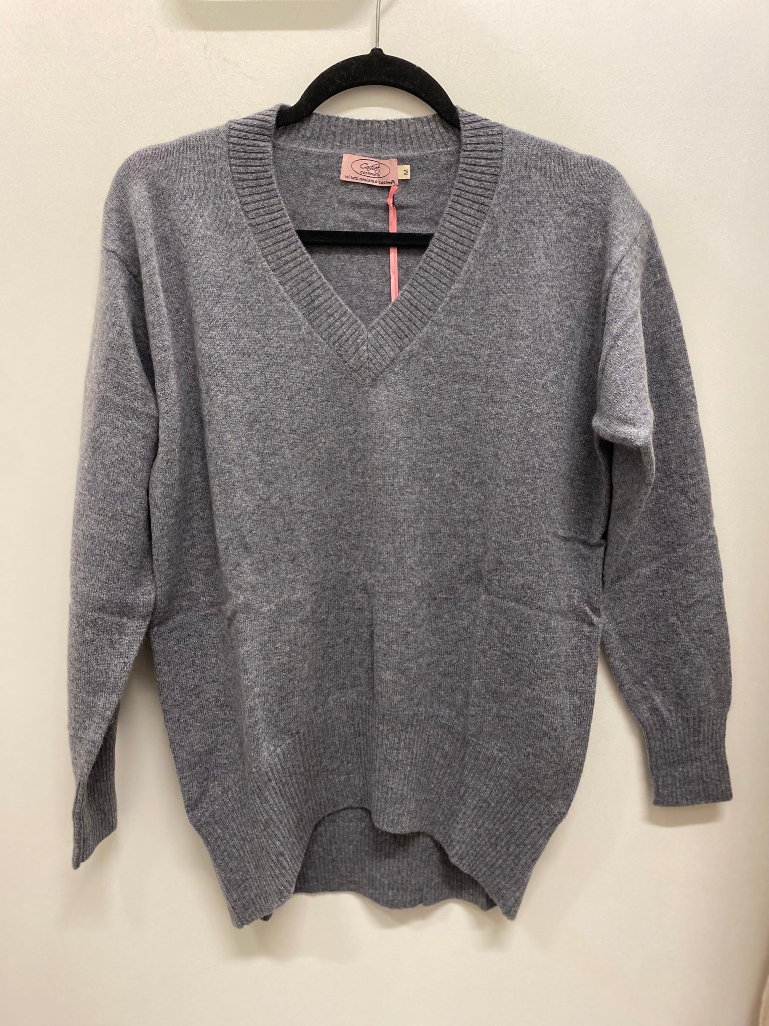 Cashmere Jumper - Grey M - NOW $165