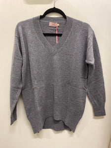 Cashmere Jumper - Grey M - NOW $165
