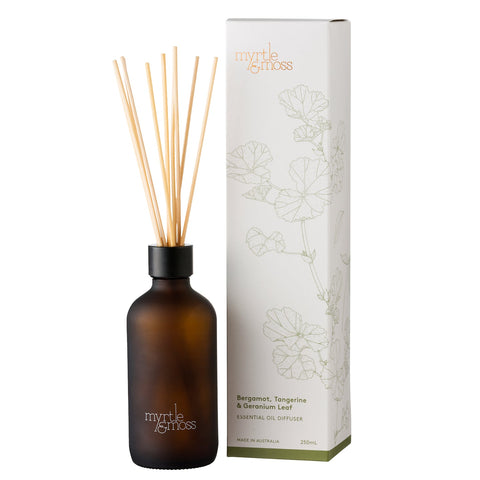 250ml Essential Oil Diffuser - Bergamot, Tangerine, and Geranium Leaf