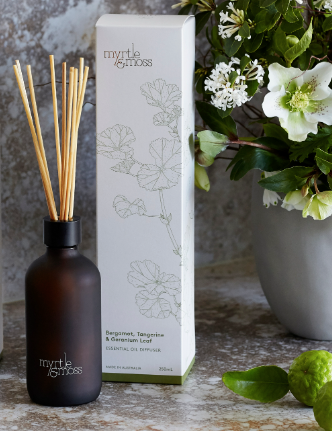250ml Essential Oil Diffuser - Bergamot, Tangerine, and Geranium Leaf
