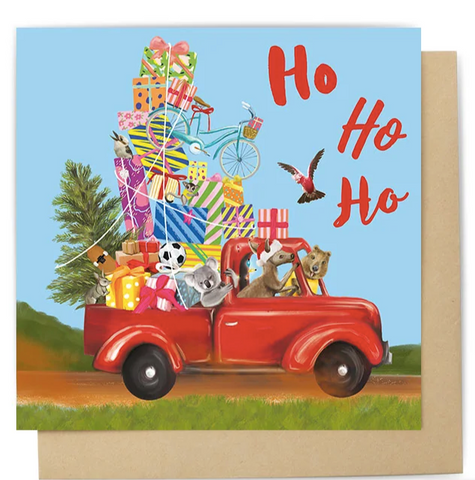 Greeting Card - Xmas Ute