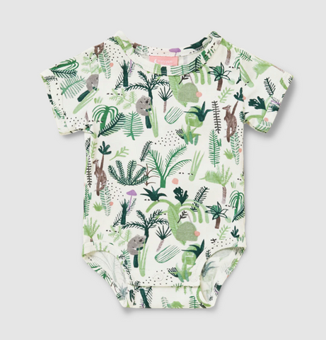 Short Sleeve Body Suit - Fern Gully