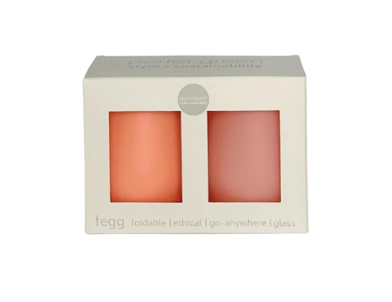 Fegg Silicone Unbreakable Tumbler Glasses - Peach + Petal