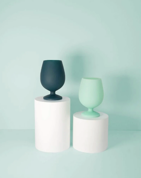 Stemm Silicone Unbreakable Wine Glasses - Mist + Ink