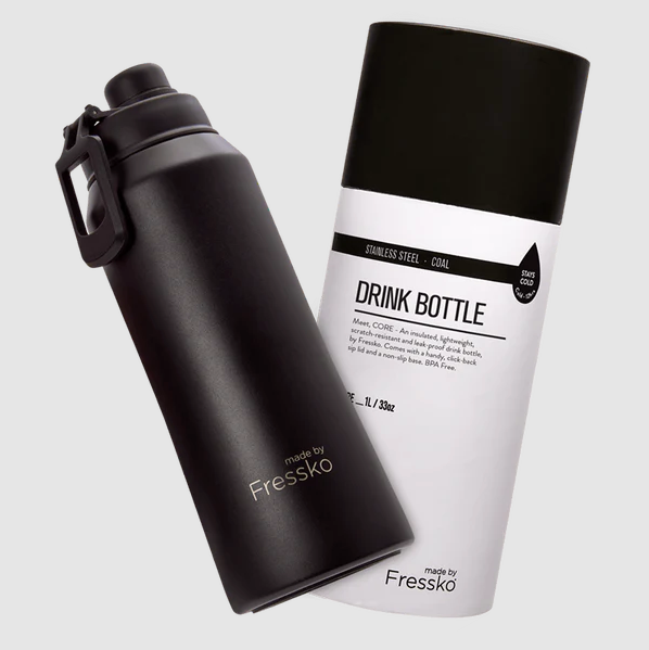Core 1Ltr Drink Bottle made by Fressko - Khaki
