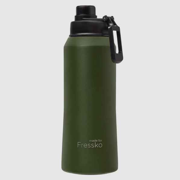 Core 1Ltr Drink Bottle made by Fressko - Khaki
