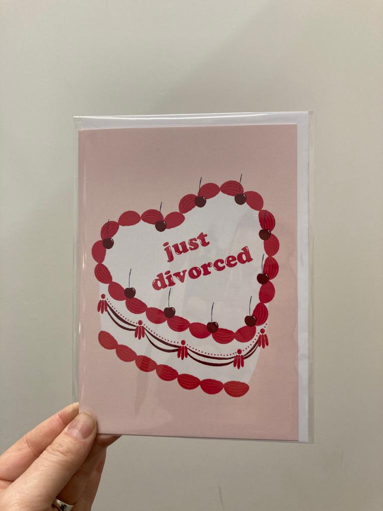 Cake Card - Just Divorced