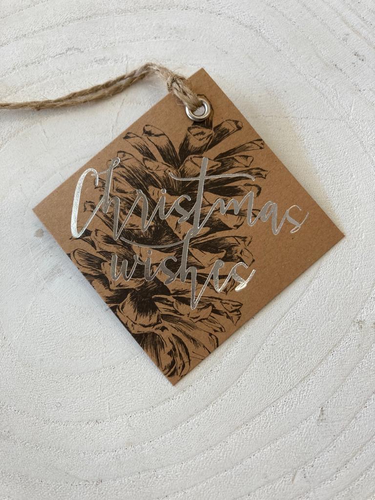 Pinecone Gift Tag
