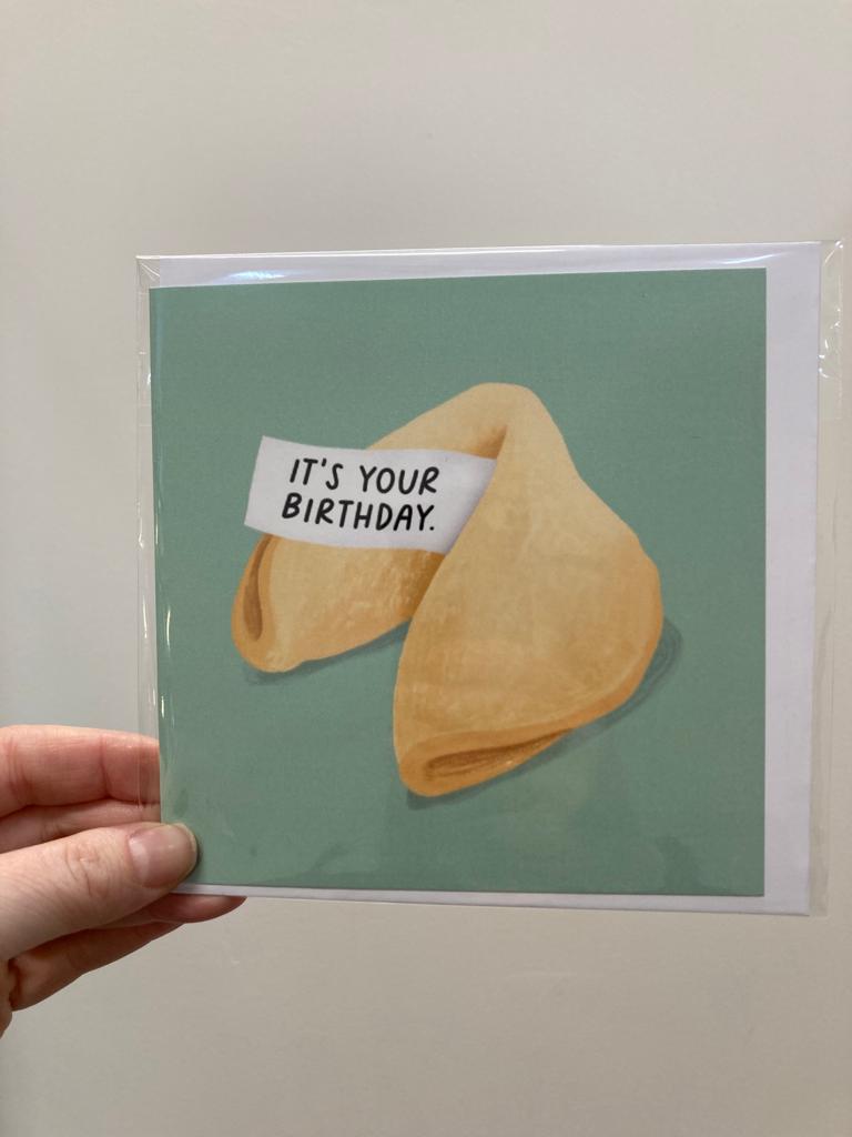 Fortune Cookie Card - Happy Birthday