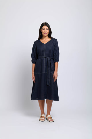Stitch & Shout Dress - Midnight - Now 50% OFF!