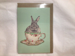 Greeting Card - Tea Time (Rabbit)