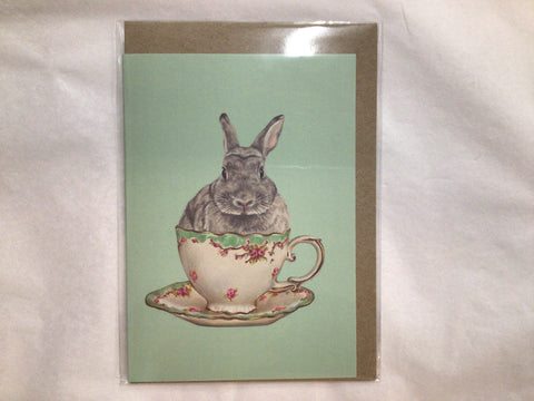 Greeting Card - Tea Time (Rabbit)