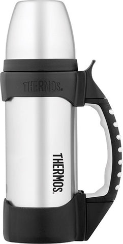 Thermos with Handle 1Ltr - Stainless Steel