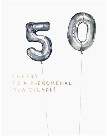 Foil Card - 50 Balloon