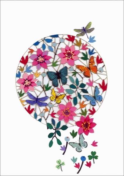 Laser Cut Card - Butterflies
