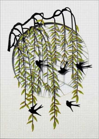 Laser Cut Card - Hanging Trees