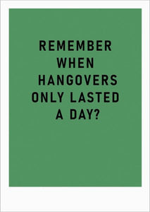Card - Hangovers