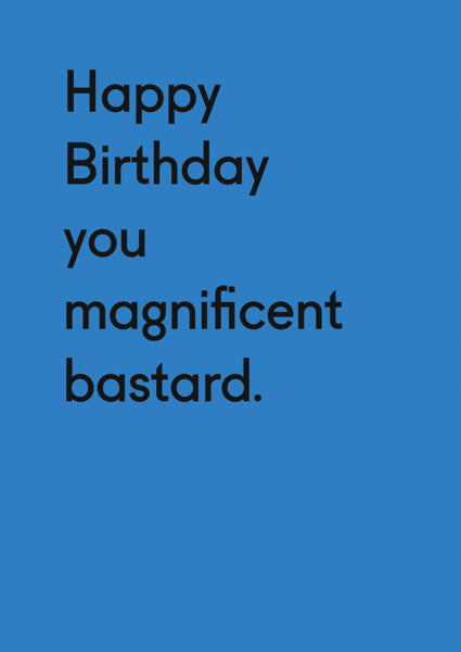 Card - Magnificent Bastard